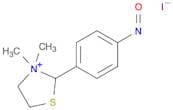 Thiazolidinium, 3,3-dimethyl-2-(4-nitrosophenyl)-, iodide