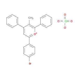 Pyrylium, 6-(4-bromophenyl)-3-methyl-2,4-diphenyl-, perchlorate
