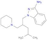 1H-Indazol-3-amine, 1-[4-methyl-2-(1-piperidinylmethyl)pentyl]-