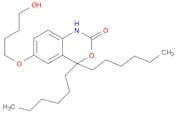 2H-3,1-Benzoxazin-2-one, 4,4-dihexyl-1,4-dihydro-6-(4-hydroxybutoxy)-