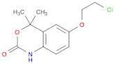 2H-3,1-Benzoxazin-2-one, 6-(2-chloroethoxy)-1,4-dihydro-4,4-dimethyl-