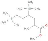 Hexanoic acid, 2-methyl-4,6-bis(trimethylsilyl)-, methyl ester