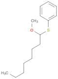 Benzene, [(1-methoxyoctyl)thio]-
