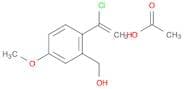Benzenemethanol, 2-(1-chloroethenyl)-5-methoxy-, acetate