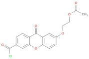 9H-Xanthene-3-carbonyl chloride, 7-[2-(acetyloxy)ethoxy]-9-oxo-