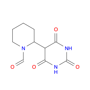 1-Piperidinecarboxaldehyde, 2-(hexahydro-2,4,6-trioxo-5-pyrimidinyl)-