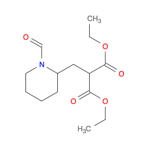 Propanedioic acid, (1-formyl-2-piperidinyl)methyl-, diethyl ester