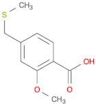 Benzoic acid, 2-methoxy-4-[(methylthio)methyl]-