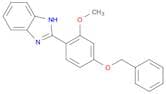 1H-Benzimidazole, 2-[2-methoxy-4-(phenylmethoxy)phenyl]-
