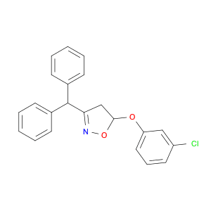 Isoxazole, 5-(3-chlorophenoxy)-3-(diphenylmethyl)-4,5-dihydro-