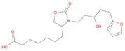 4-Oxazolidineheptanoic acid, 3-[5-(2-furanyl)-3-hydroxypentyl]-2-oxo-