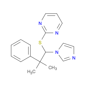 Pyrimidine, 2-[[1-(1H-imidazol-1-yl)-2-methyl-2-phenylpropyl]thio]-