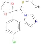 1H-Imidazole, 1-[[2-(4-chlorophenyl)-1,3-dioxolan-2-yl](ethylthio)methyl]-