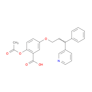 Benzoic acid, 2-(acetyloxy)-5-[[3-phenyl-3-(3-pyridinyl)-2-propenyl]oxy]-