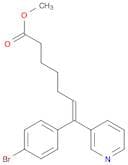 6-Heptenoic acid, 7-(4-bromophenyl)-7-(3-pyridinyl)-, methyl ester, (E)-