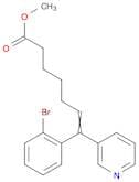 6-Heptenoic acid, 7-(2-bromophenyl)-7-(3-pyridinyl)-, methyl ester