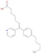 6-Heptenoic acid, 7-(4-pentylphenyl)-7-(3-pyridinyl)-, (Z)-