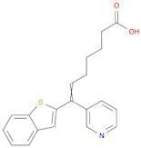 6-Heptenoic acid, 7-benzo[b]thien-2-yl-7-(3-pyridinyl)-