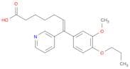 6-Heptenoic acid, 7-(3-methoxy-4-propoxyphenyl)-7-(3-pyridinyl)-, (Z)-