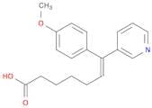 6-Heptenoic acid, 7-(4-methoxyphenyl)-7-(3-pyridinyl)-, (E)-