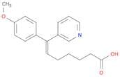6-Heptenoic acid, 7-(4-methoxyphenyl)-7-(3-pyridinyl)-, (Z)-
