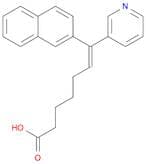 6-Heptenoic acid, 7-(2-naphthalenyl)-7-(3-pyridinyl)-, (E)-