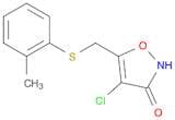3(2H)-Isoxazolone, 4-chloro-5-[[(2-methylphenyl)thio]methyl]-
