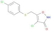 3(2H)-Isoxazolone, 4-chloro-5-[[(4-chlorophenyl)thio]methyl]-