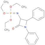 Phosphorimidic acid, (2-oxo-1,4-diphenyl-3-azetidinyl)-, triethyl ester