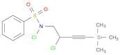 Benzenesulfonamide, N-chloro-N-[2-chloro-4-(trimethylsilyl)-3-butynyl]-
