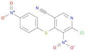 3-Pyridinecarbonitrile, 6-chloro-5-nitro-4-[(4-nitrophenyl)thio]-