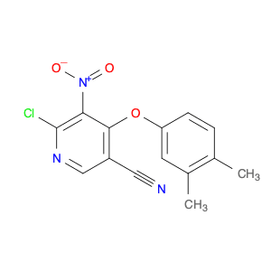3-Pyridinecarbonitrile, 6-chloro-4-(3,4-dimethylphenoxy)-5-nitro-