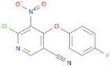 3-Pyridinecarbonitrile, 6-chloro-4-(4-fluorophenoxy)-5-nitro-