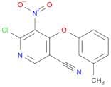 3-Pyridinecarbonitrile, 6-chloro-4-(3-methylphenoxy)-5-nitro-