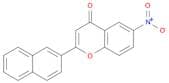 4H-1-Benzopyran-4-one, 2-(2-naphthalenyl)-6-nitro-