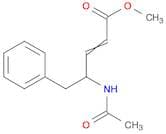 2-Pentenoic acid, 4-(acetylamino)-5-phenyl-, methyl ester