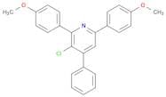 Pyridine, 3-chloro-2,6-bis(4-methoxyphenyl)-4-phenyl-