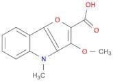 4H-Furo[3,2-b]indole-2-carboxylic acid, 3-methoxy-4-methyl-