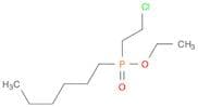Phosphinic acid, (2-chloroethyl)hexyl-, ethyl ester