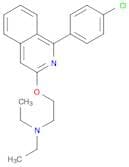 Ethanamine, 2-[[1-(4-chlorophenyl)-3-isoquinolinyl]oxy]-N,N-diethyl-