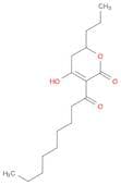2H-Pyran-2-one, 5,6-dihydro-4-hydroxy-3-(1-oxononyl)-6-propyl-