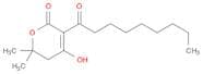 2H-Pyran-2-one, 5,6-dihydro-4-hydroxy-6,6-dimethyl-3-(1-oxononyl)-