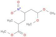 Hexanoic acid, 6,6-dimethoxy-2-methyl-4-nitro-, methyl ester