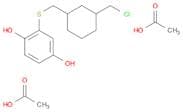 1,4-Benzenediol, 2-[[[3-(chloromethyl)cyclohexyl]methyl]thio]-, diacetate