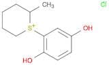 2H-Thiopyranium, 1-(2,5-dihydroxyphenyl)tetrahydro-2-methyl-, chloride