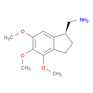 1H-Indene-1-methanamine, 2,3-dihydro-4,5,6-trimethoxy-, (1S)-