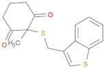 1,3-Cyclohexanedione, 2-[(benzo[b]thien-3-ylmethyl)thio]-2-methyl-