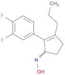 2-Cyclopenten-1-one, 2-(3,4-difluorophenyl)-3-propyl-, oxime