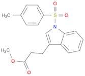 1H-Indole-3-propanoic acid, 1-[(4-methylphenyl)sulfonyl]-, methyl ester