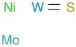 Molybdenum nickel tungsten sulfide